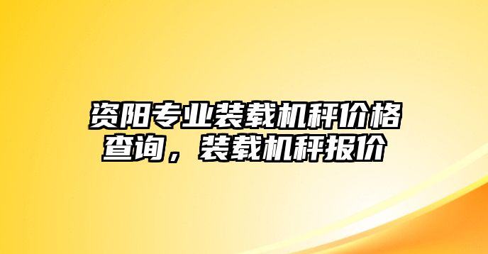 資陽專業(yè)裝載機(jī)秤價格查詢，裝載機(jī)秤報價