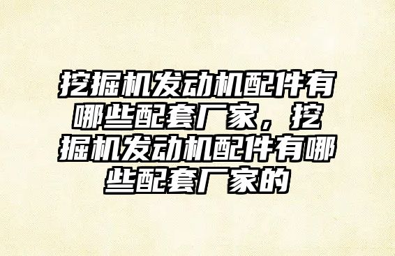 挖掘機發(fā)動機配件有哪些配套廠家，挖掘機發(fā)動機配件有哪些配套廠家的