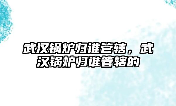 武漢鍋爐歸誰管轄，武漢鍋爐歸誰管轄的