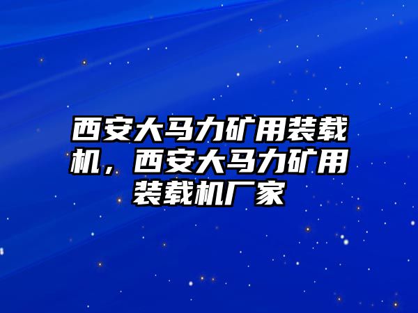 西安大馬力礦用裝載機(jī)，西安大馬力礦用裝載機(jī)廠家