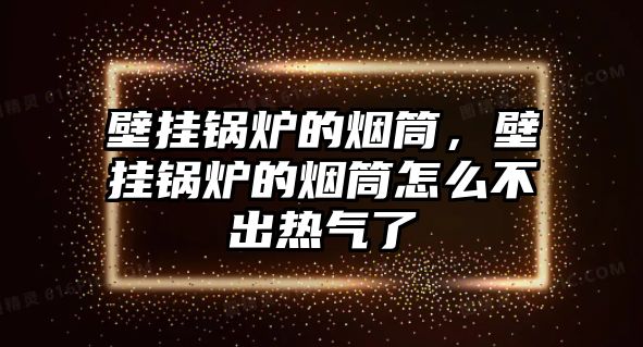 壁掛鍋爐的煙筒，壁掛鍋爐的煙筒怎么不出熱氣了