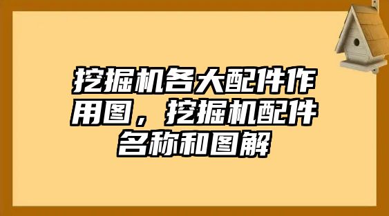 挖掘機各大配件作用圖，挖掘機配件名稱和圖解