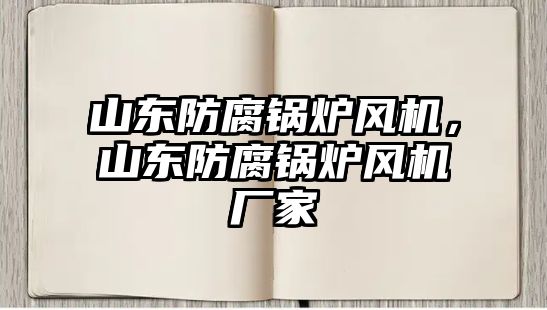 山東防腐鍋爐風(fēng)機，山東防腐鍋爐風(fēng)機廠家